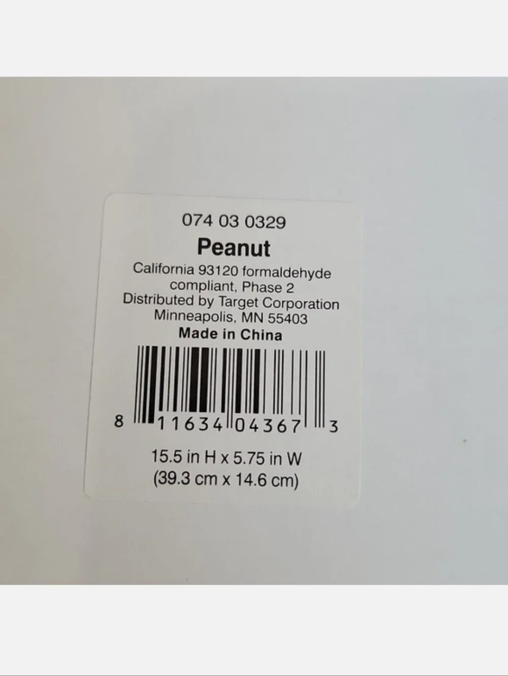 NWT Target Peanut White Wood Sign